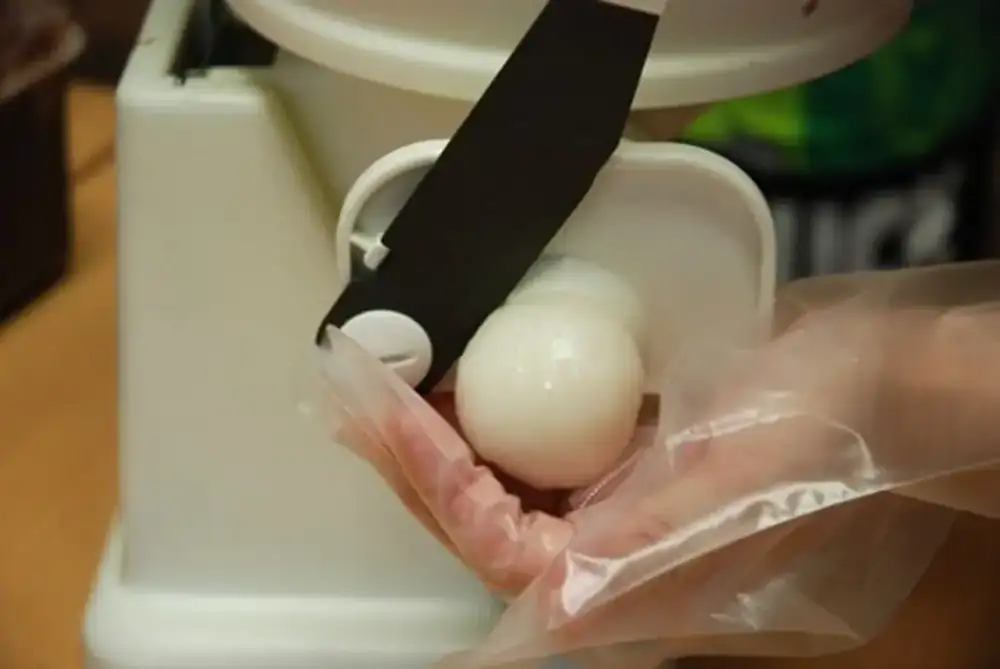 切り分けて、味付けする。